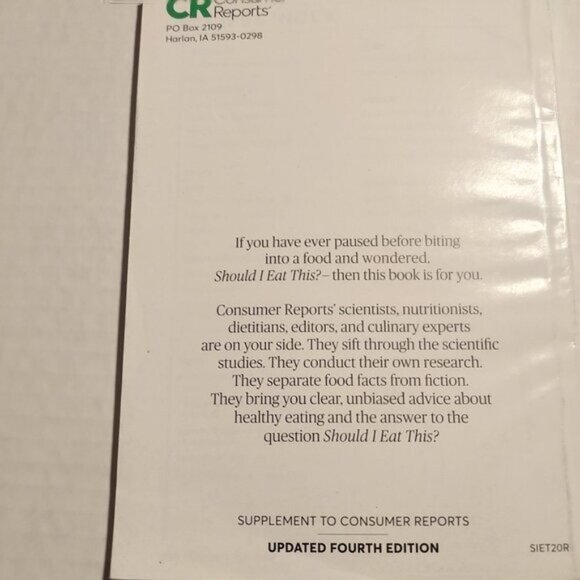 Consumer Reports "Should I Eat This?" 4th Edition Booklet - Picture 2 of 4